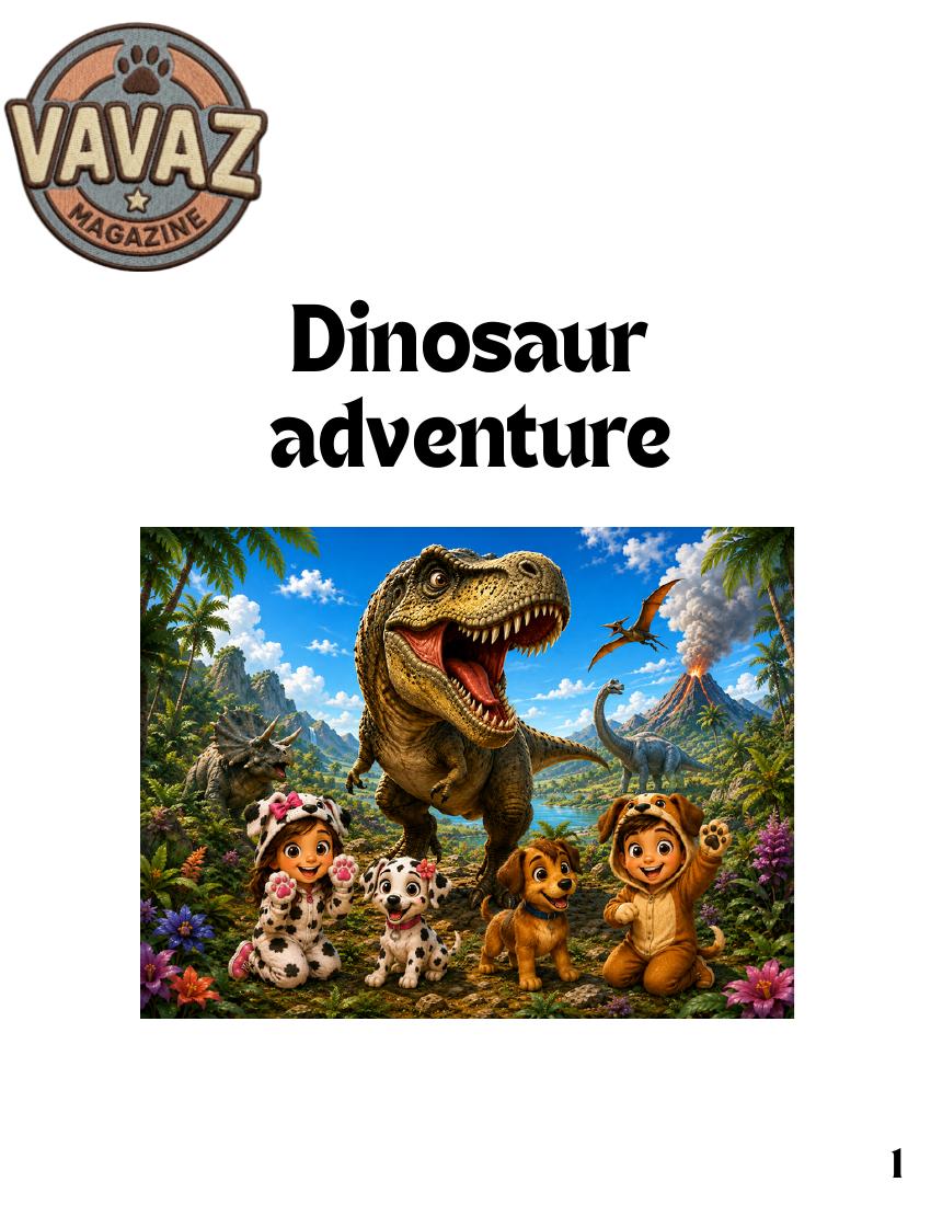 Cover of Vavaz issue 7: Dinosaur Adventure
