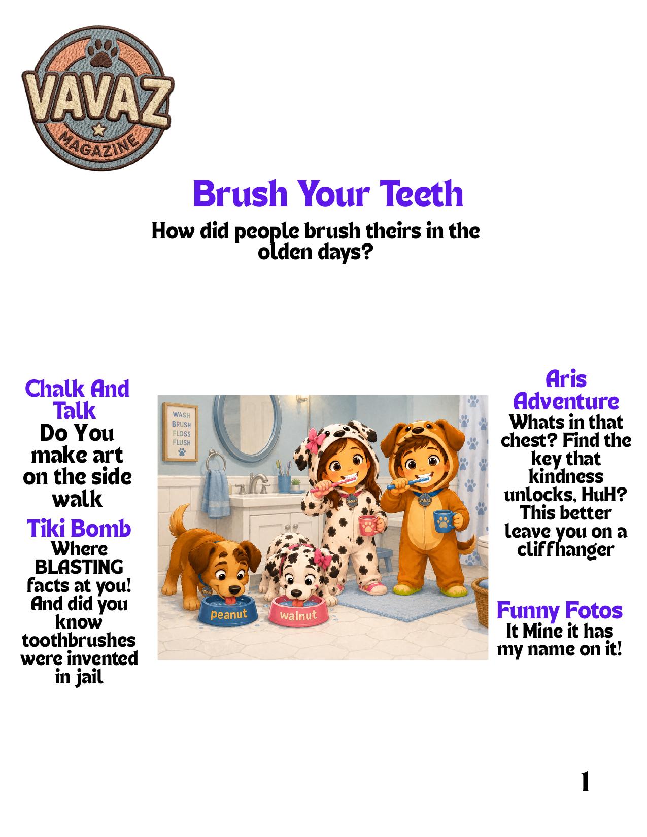 Cover of Vavaz issue 12: Brush Your Teeth